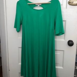 CUTE GREEN MIDI/MINI LENGTH DRESS